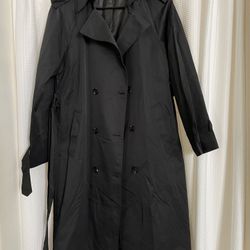 Women Black Raincoat