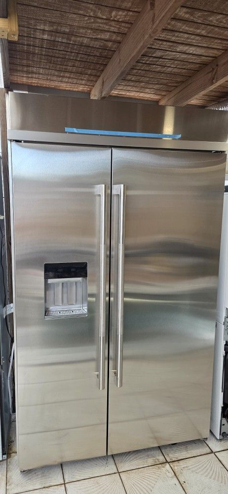 2024 JENN-AIR 48 INCH REFRIGERATOR SIDE BY SIDE BUILT IN COUNTER DEPTH STAINLESS STEEL 