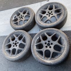 4 — 205/50r17 5x100 5x3.94 Stock Dodge Neon SRT corolla Prius Matrix Celica Impreza Wheels Rims Tires