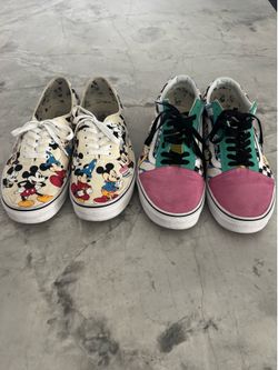 2 pair of men’s size 13 Disney Vans