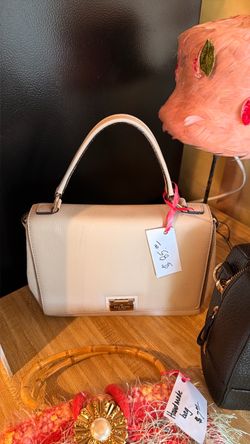 Kate Spade Cream Leather Satchel Handbag