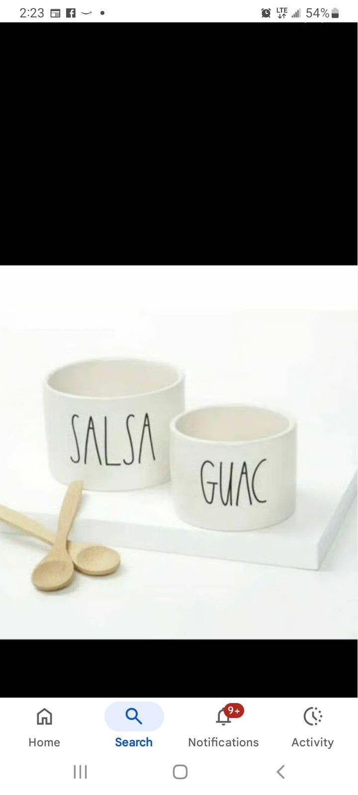 New Rae Dunn Guacamole And Salsa Bowl Set White Ceramic Taco Night New In box