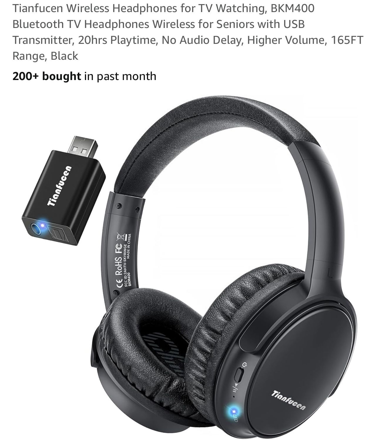 Tianfucen Wireless Headphones SET OF 4