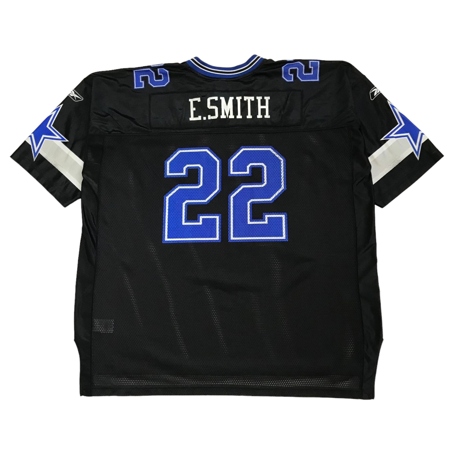 REEBOK DALLAS COWBOYS EMMITT SMITH JERSEY 3XL XXXL MENS BLACK #22 NFL VINTAGE