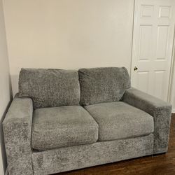 Gray Loveseat 