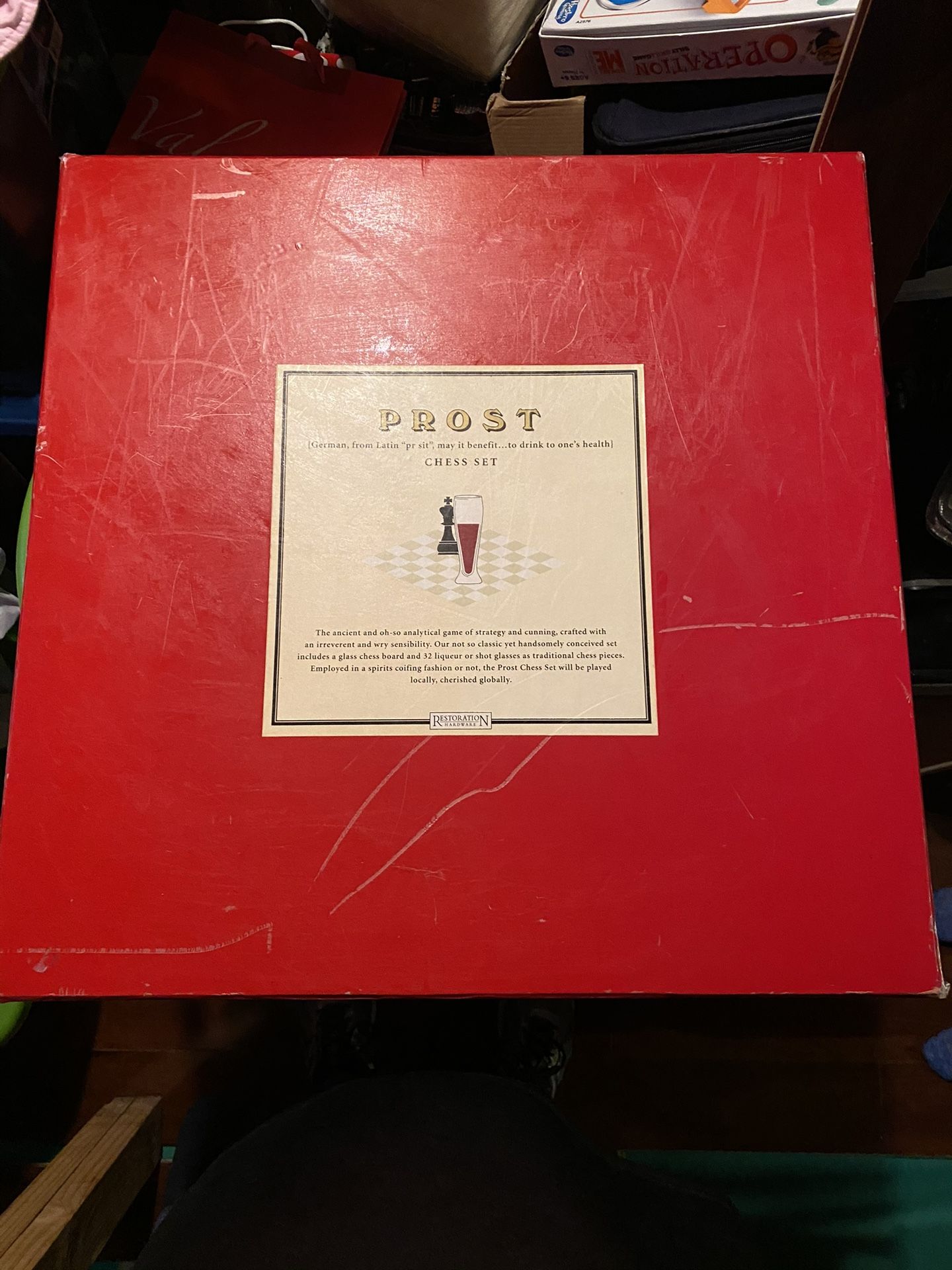 Restoration Hardware PROST Glass Chess Set