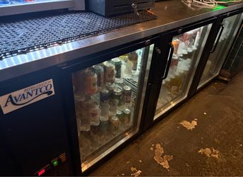 Avantco 3-Door Commercial Back Bar Cooler