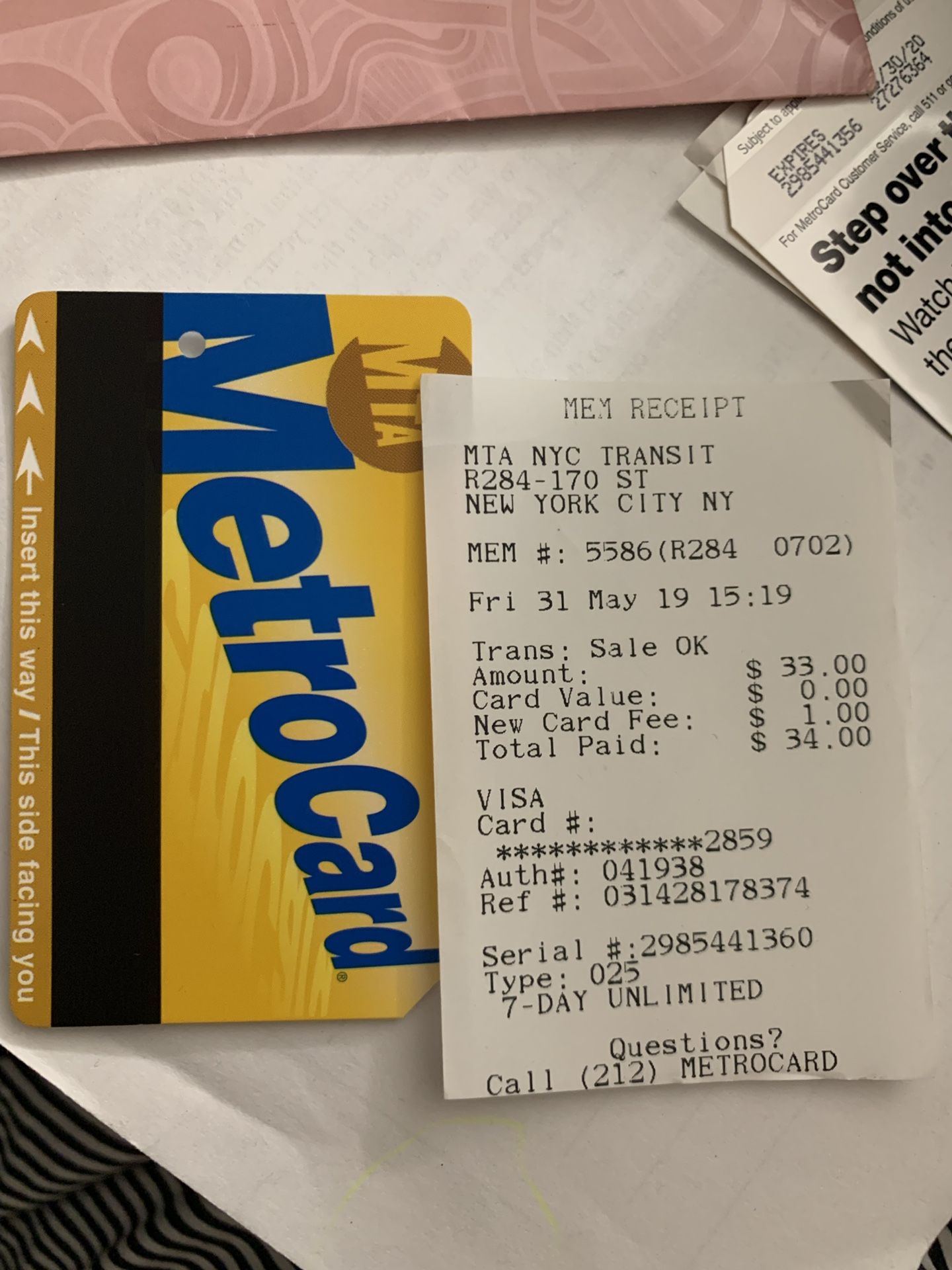 7 days unlimited MetroCard