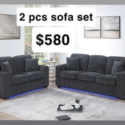 2 Pcs Sofa/ Living room Set 