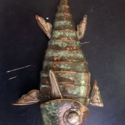 Vintage Articulated Fish Sculpture