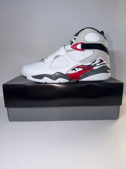 Air Jordan 8 Retro OG White and True Red