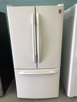 22 Cubic Foot GE French Door Refrigerator With 120 Day Warranty