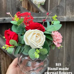 Eternal Wood Flower Small Vase Valentines Day