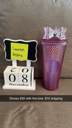 Disney Starbucks 50th Anniversary With Bow