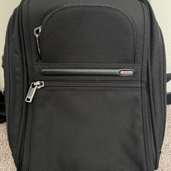 TUMI Black Alpha FXT Ballistic Nylon Small Travel Crossbody With Strap