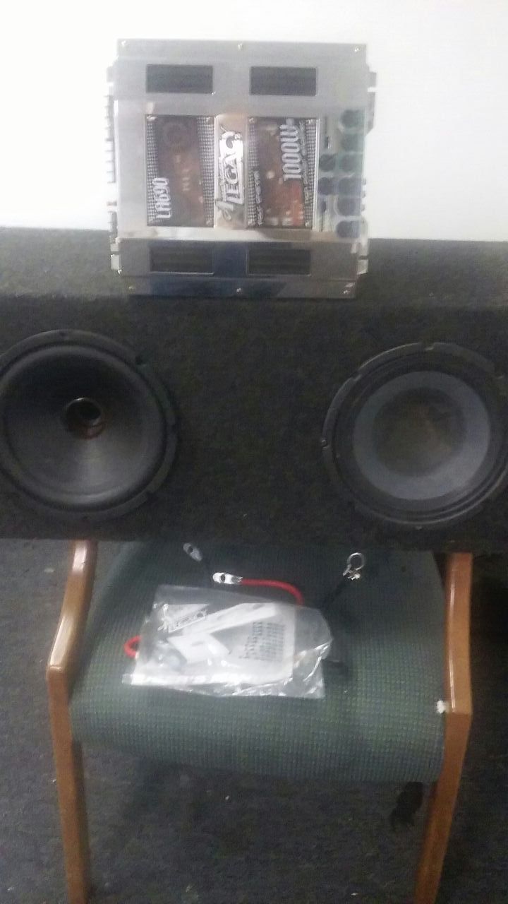 1000w legacy amp 2 10 inch speaker brand new box