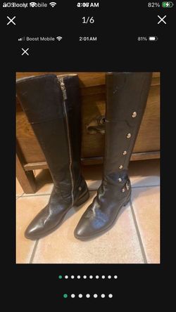 $60-Michael Kors Chocolate Pebble Grain Boots New Cn/ Check Out Our Other Sales