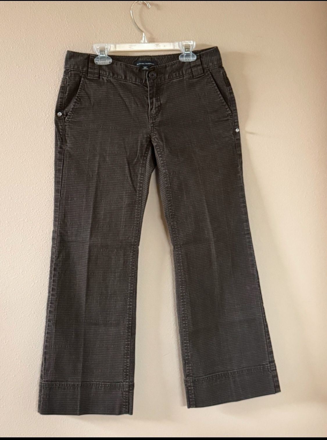 Banana Republic stretch women's 0P/2 black/brown