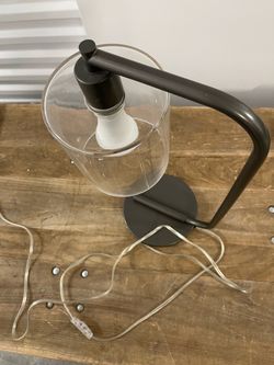Modern Table Lamp with Glass Shade