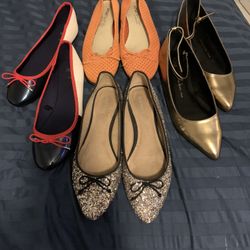 New Ladies Shoes. Flats.. Size 7… $12 Each 