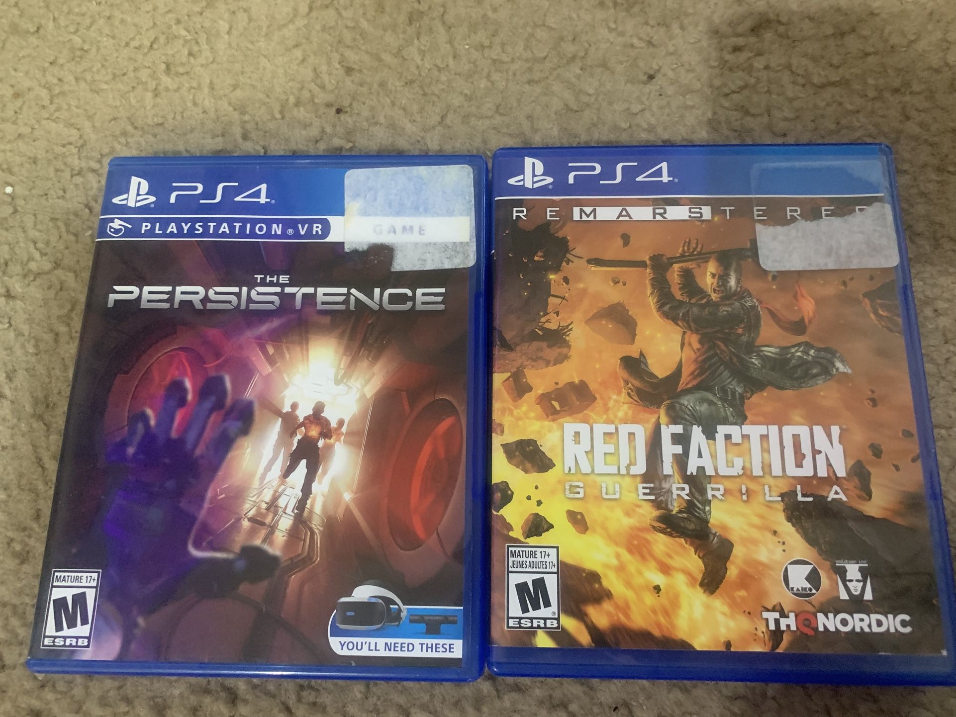 PS4 Games The persistence, Red faction Guerrilla
