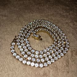 Large Diamond Tennis Necklace  15 Carats  MAY TRADE??
