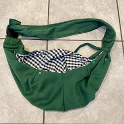 Green Dog Sling Carrier 