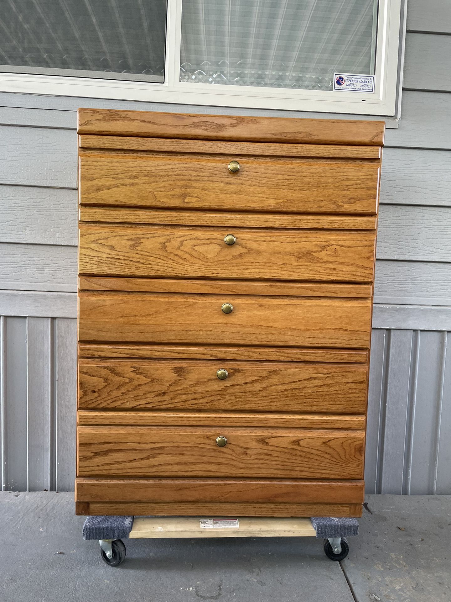 5 Drawer Dresser Real Wood 