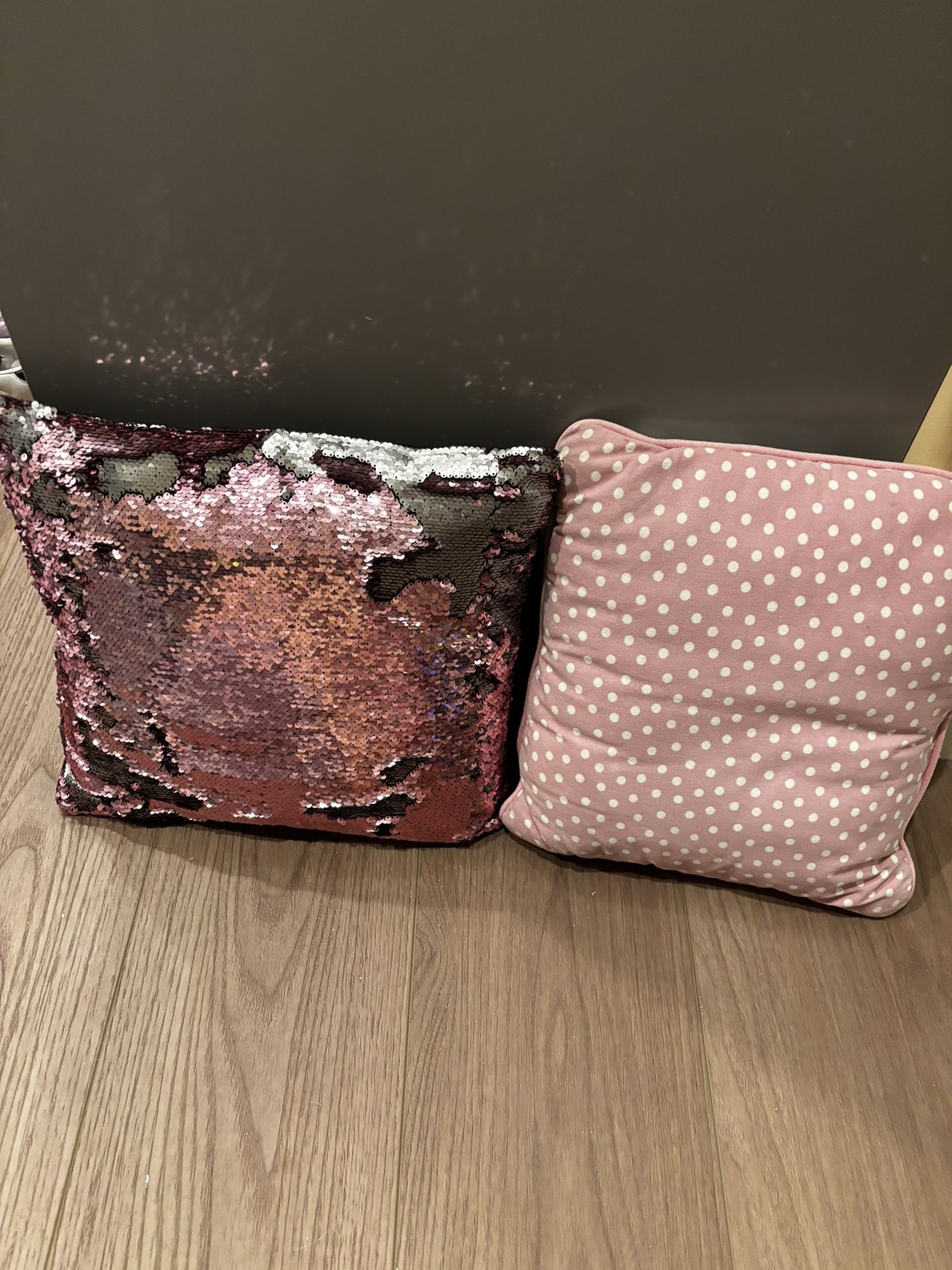 2 Cute Pillows For Girls Room $5 Each  Located in Murray cash/Venmo. Fcfs or hold with Venmo  