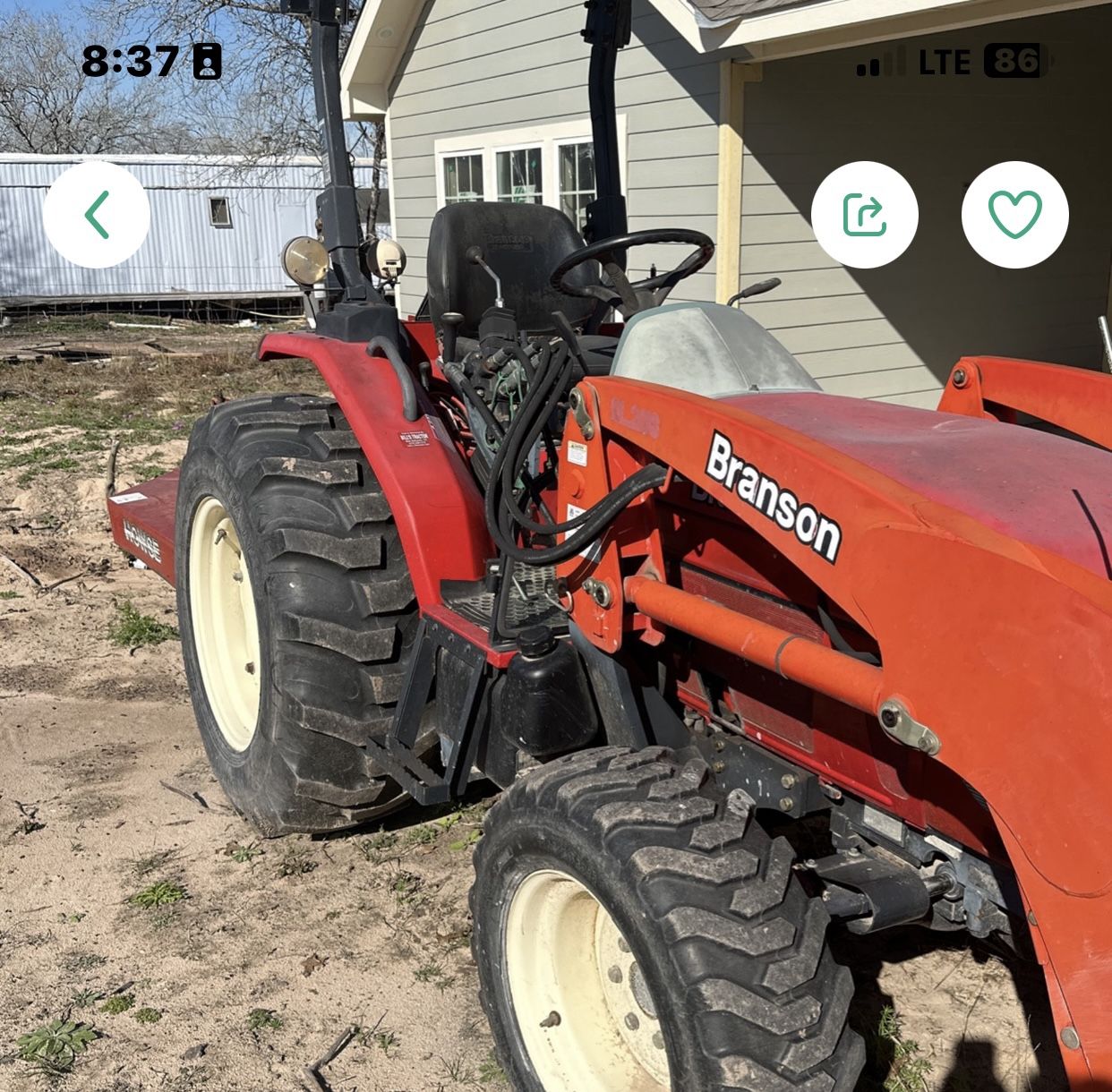 Branson tractor As Is For Sale Delivery Available