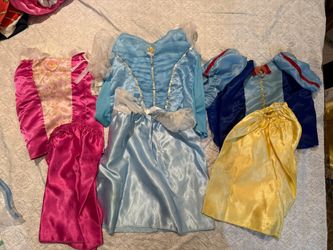 Disney Princess Dresses - Aurora, Snow White, & Cinderella Size 3-4