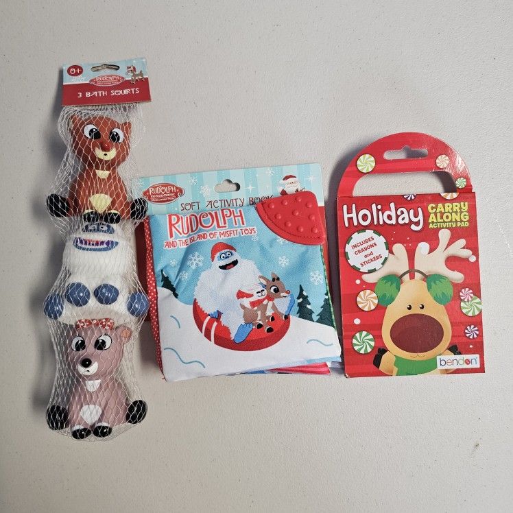 Rudolph The Red Nosed Reindeer Set NEW 