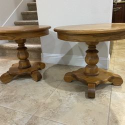 Oak End Tables ( Two)