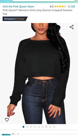 *NEW* Cropped Black Sweater Size Medium