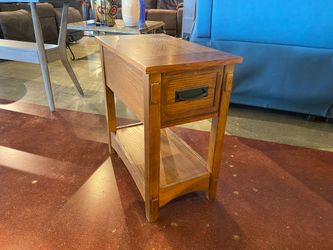 Slim Mission Style Chairside End Table