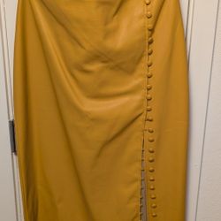 Yellow Pencil Skirt