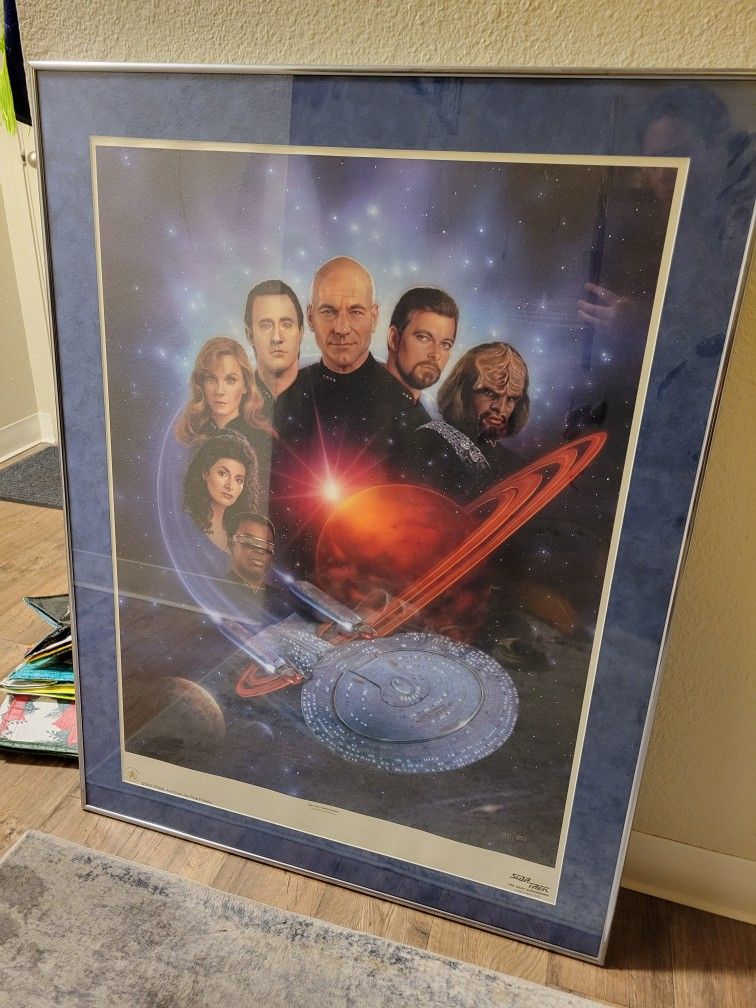  Star Trek: The Next Generation Limited Edition Lithograph by Keith Birdsong (Framed + COA)
