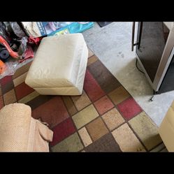 Sofa, bed and chair with ottoman