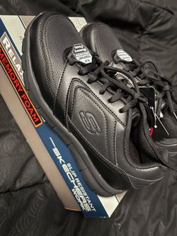 Skechers Work Slip-Resistant Memory Foam Sneakers