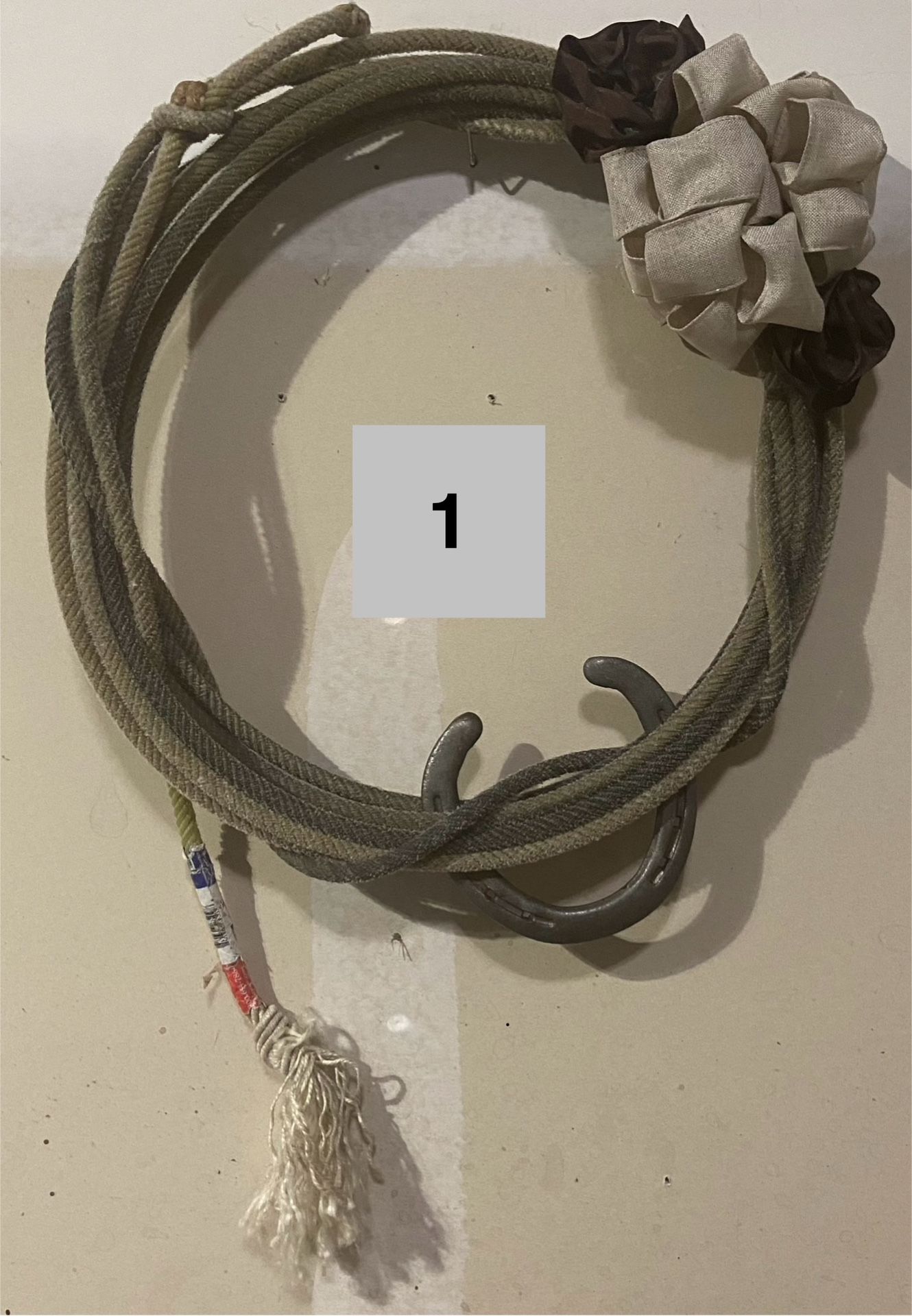 Cowboy and farmhouse rope wreath decor (several)