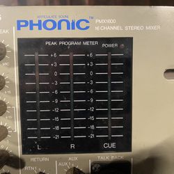 Phonic Mixer W/16 Channels 