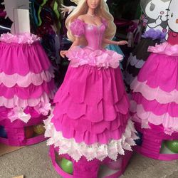 Barbie Tower Dress Pinata With Balls 
