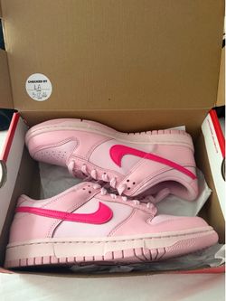 Triple pink Dunks