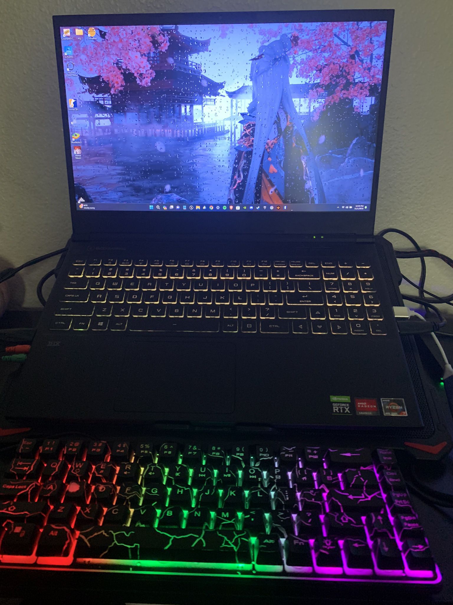 Evoo Gaming Laptop Dual Graphics Nvidia + AMD Card Laptop Separate For $600