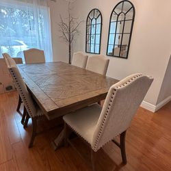 Rustic-Chic Dining & Living Room Bundle — 11-Piece Set
