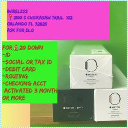 Apple watch series 2 42mm for$20 Down payment