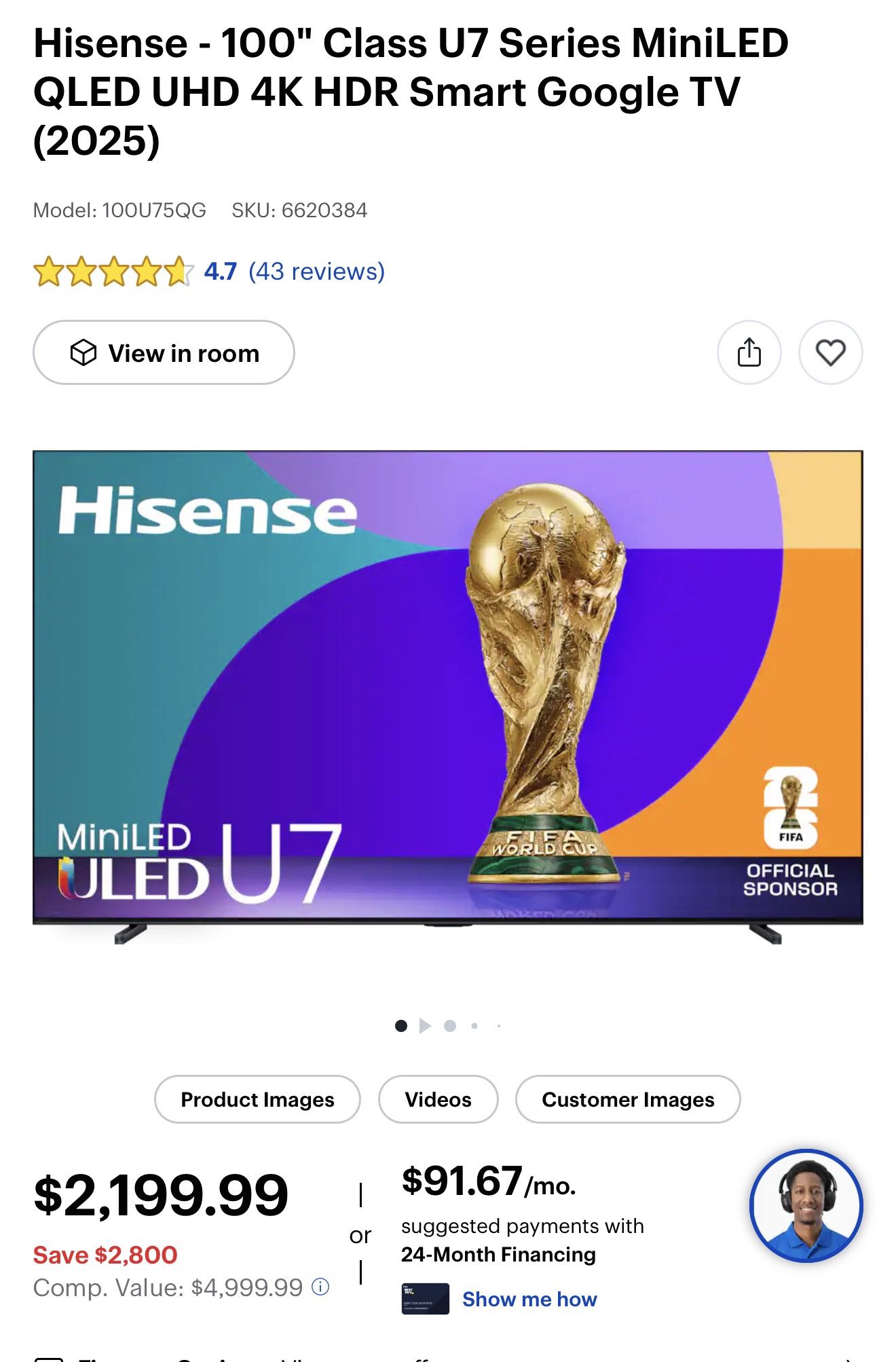 Hisense 100“ TV - Brand New!!!