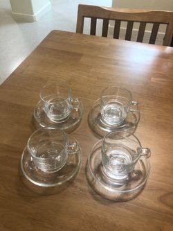 4 glass tea set