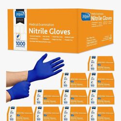 Inspire Nitrile Exam Gloves | The Original Quality Stretch Nitrile Cobalt Blue | 4.5 Gloves Disposable Latex Free Medical EMT