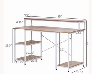 55 Inch Home Office Computer Desk